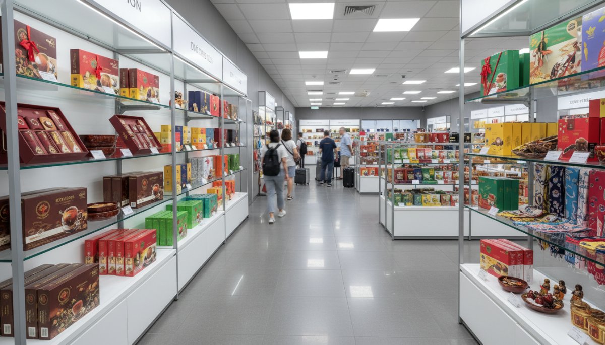 ベトナム空港の免税店お土産コーナー