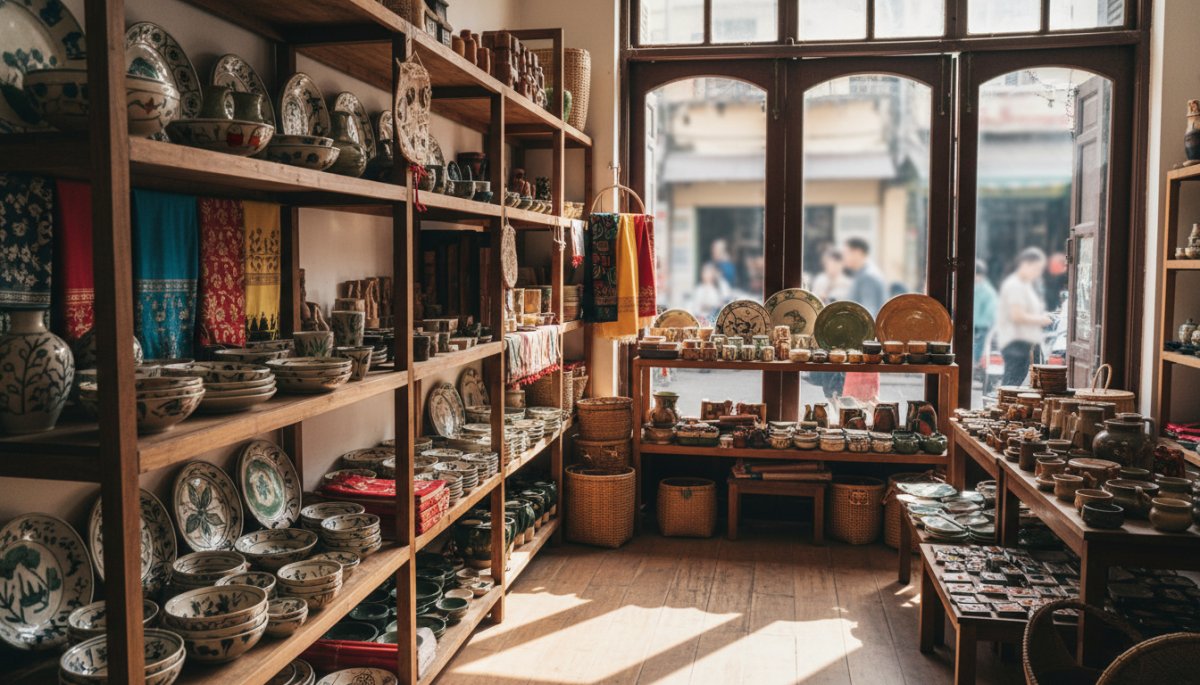 ハノイ 旧市街 雑貨店 ショッピング
