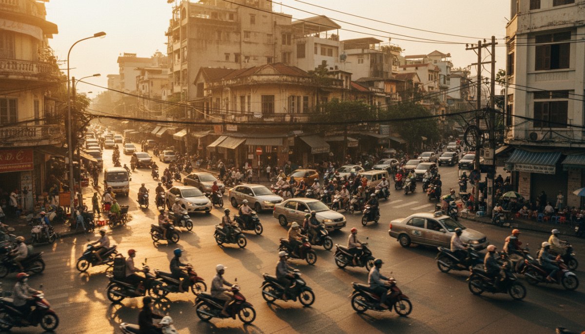 ベトナム都市部の交通状況と配車アプリ活用
