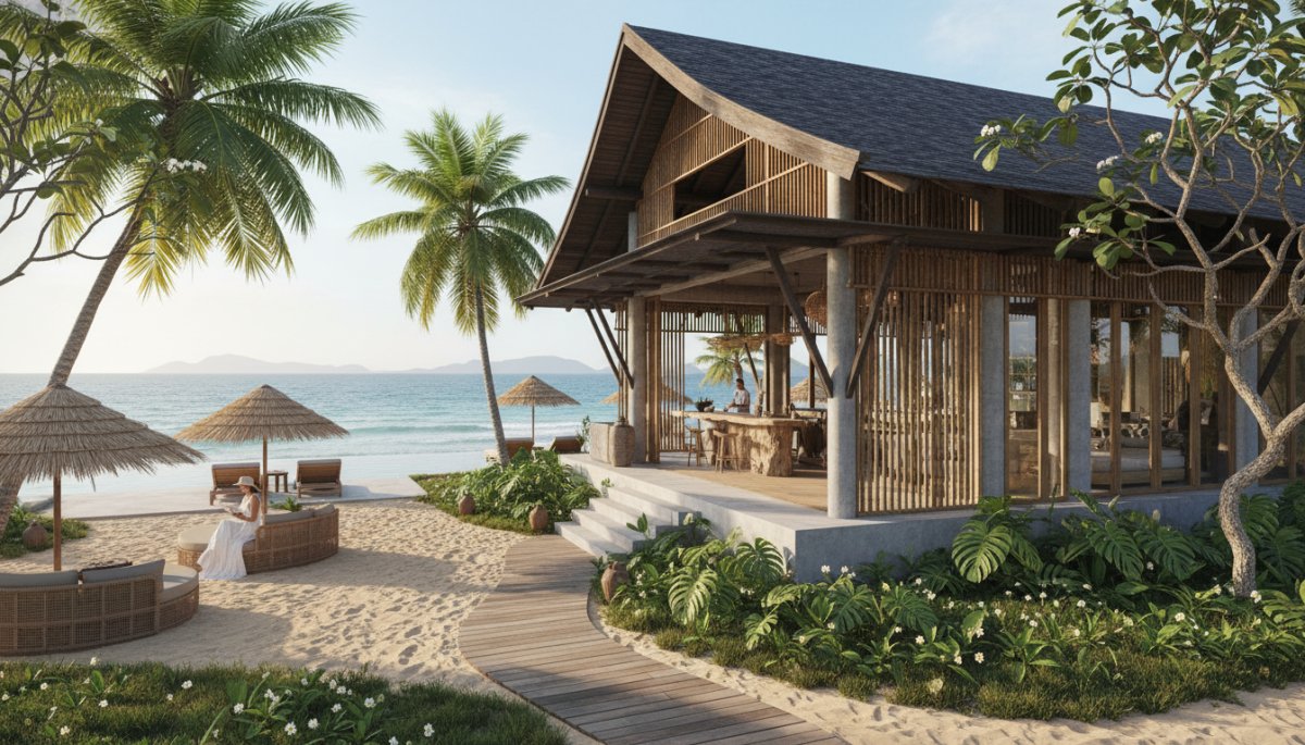 ベトナムリゾート地の観光施設