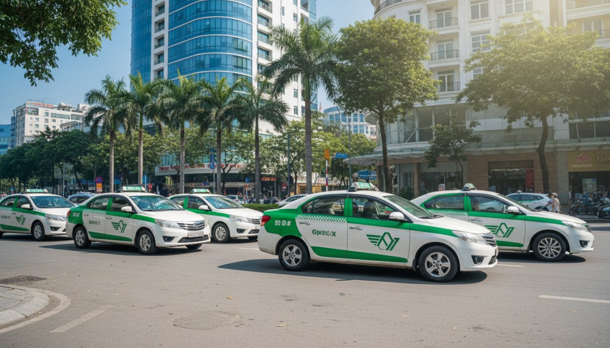 ベトナムの信頼できるタクシー会社の車両