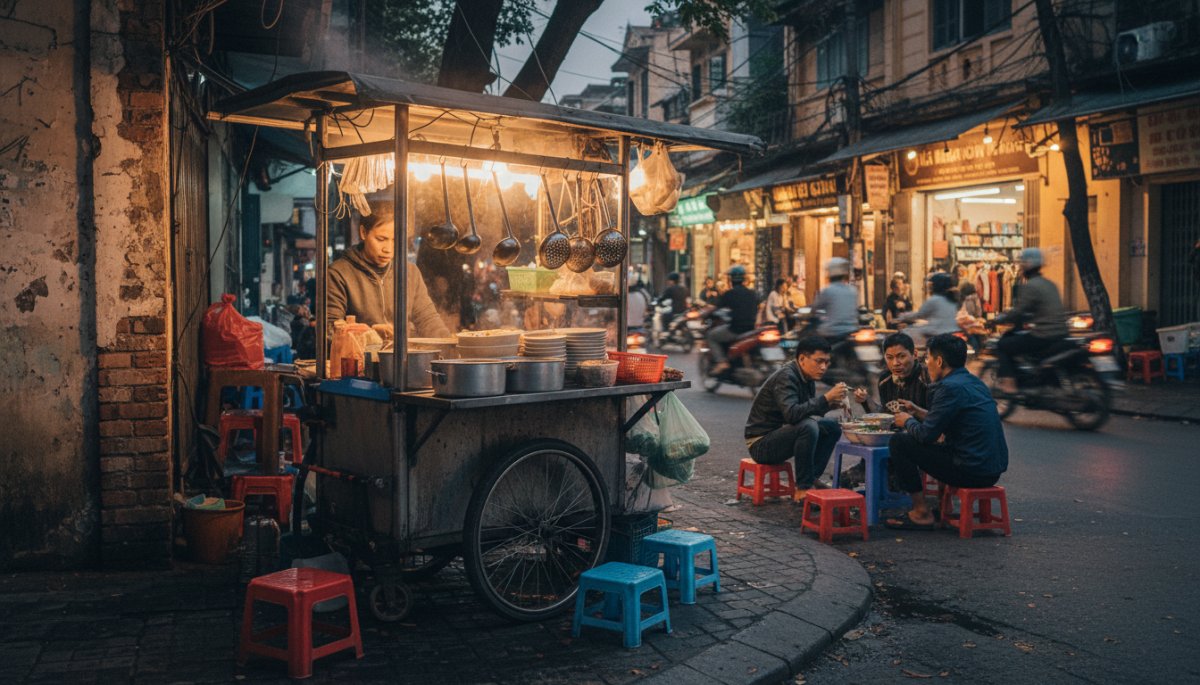 ハノイ 屋台 食べ歩き