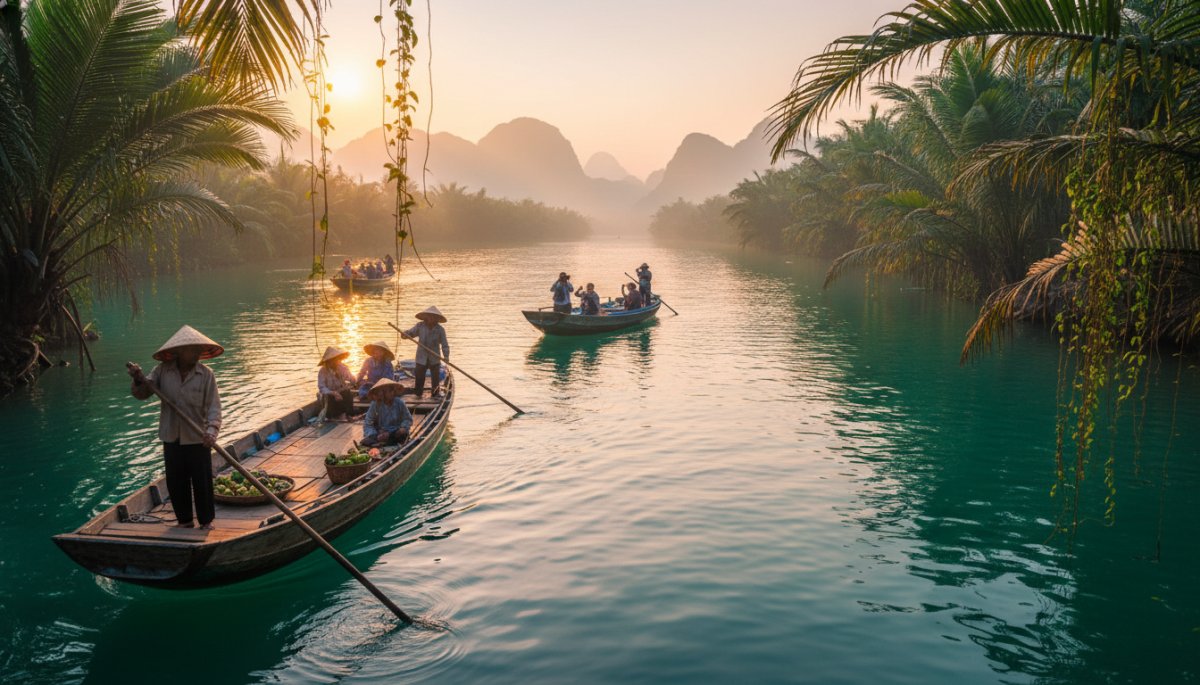 ベトナム現地ツアーでの体験風景
