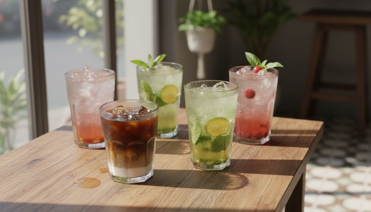 ベトナムのカフェやレストランで提供される飲み物と氷のイメージ