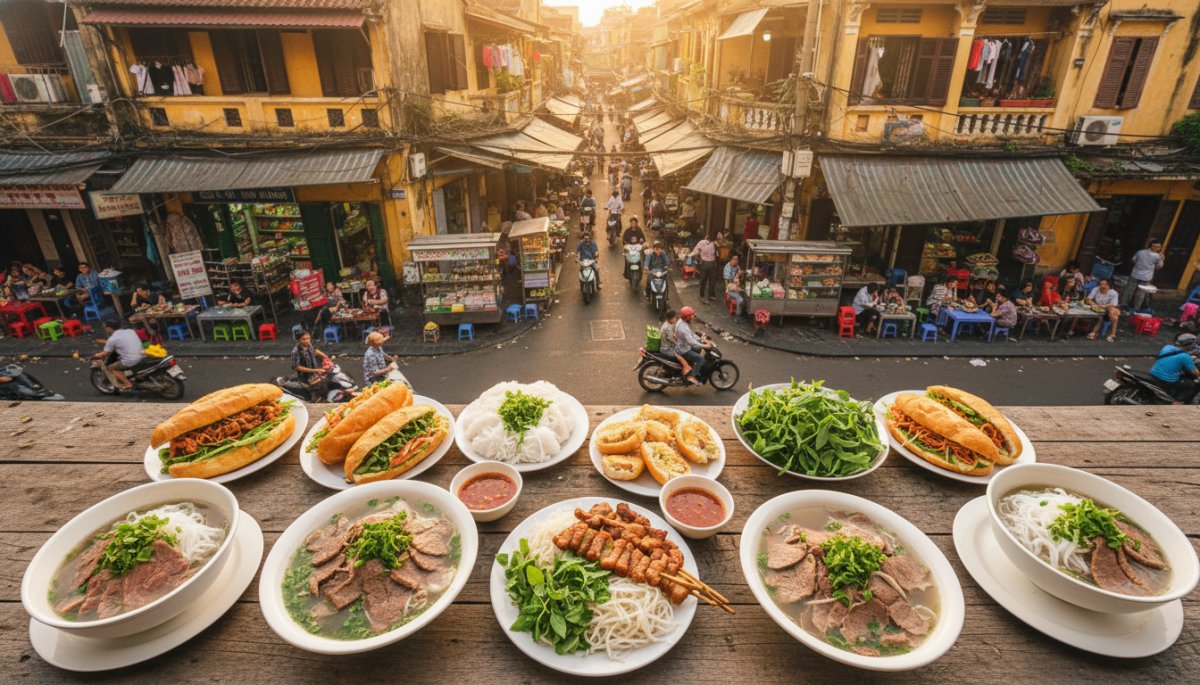 ハノイ食べ歩きおすすめスポット12選|旧市街グルメマップ