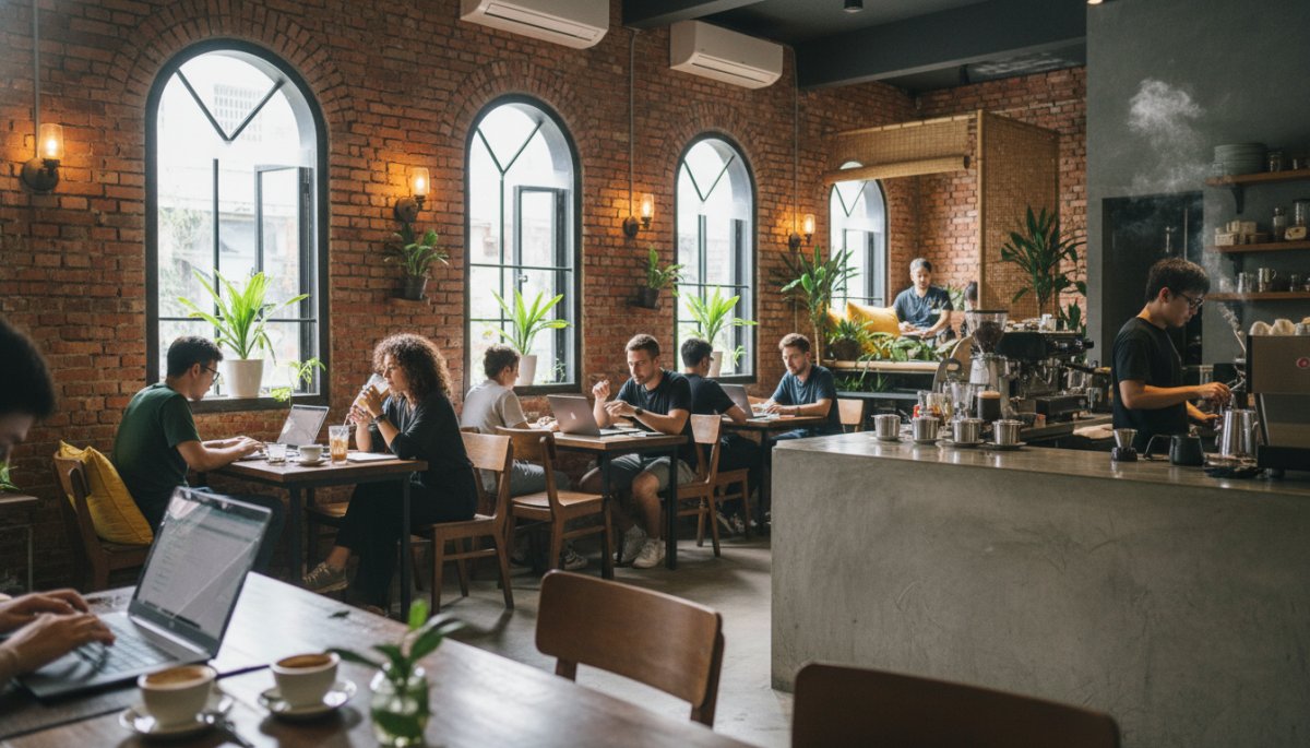 ホーチミンのカフェでノマドワーク