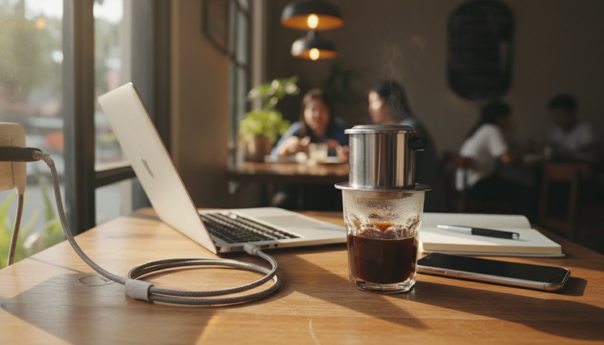 ベトナムカフェの電源とWi-Fi環境