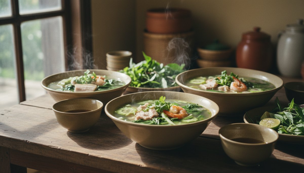 ベトナム料理のスープ カイン 家庭料理