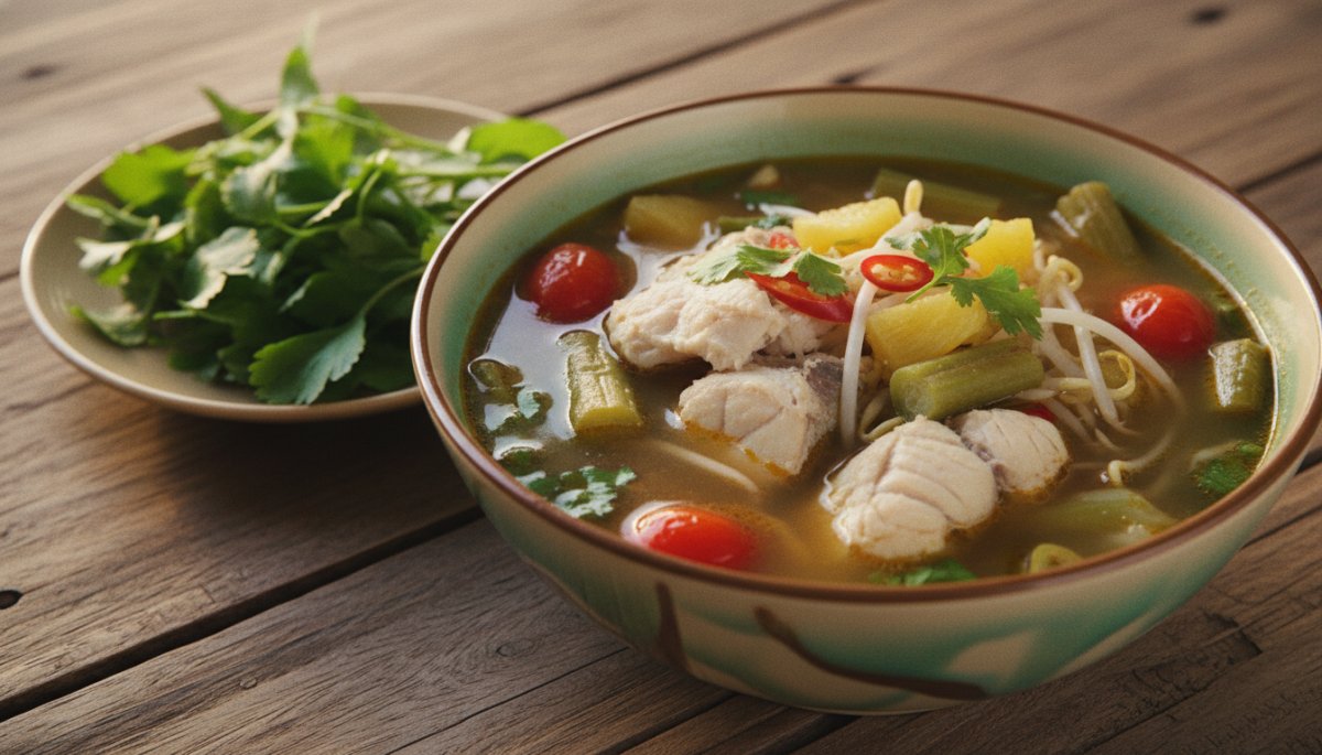 カインチュアカー 酸っぱい魚のスープ ベトナム南部料理