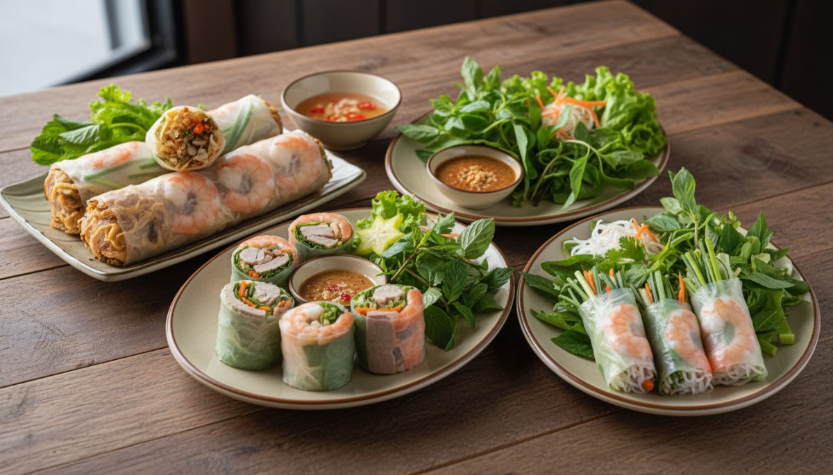 ベトナム各地域の生春巻きバリエーション