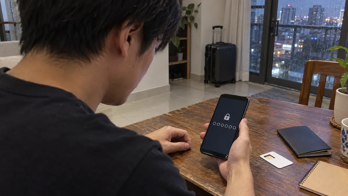ベトナムの銀行アプリで6文字のSoft OTP用PIN設定を確認する日本人利用者
